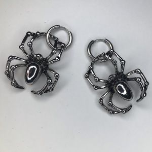 🕷💕3/$15 Spider earrings drop hoop charm spooky Halloween accessories
